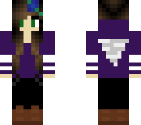 dark purple tornado girl with brown hair
