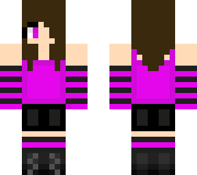 emo magenta girl