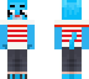 gumball with his stripped t-shirt (short sleeve)