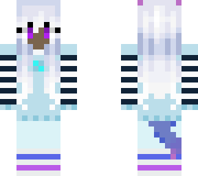 me minecraft skin - hair base by cleora