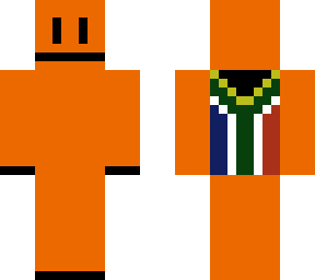 orange blob with flag