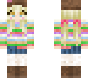 striped long sleeve and hat