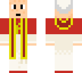 the pope in choir dress and stole