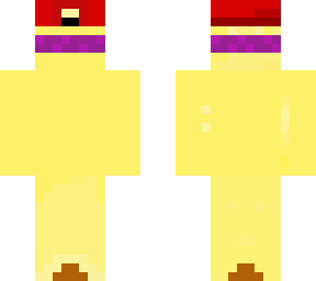 banana skin whit red pet