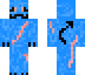 blue derpy lizard with scars