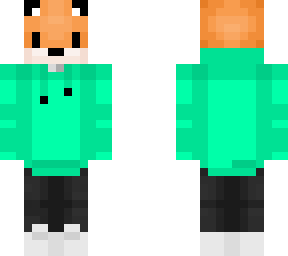 fox mint green hoodie