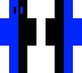 half black half blue