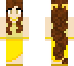 long braid with yellow bows