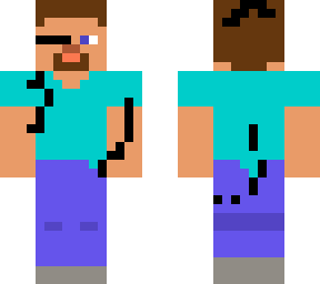 make a skin in 1 min challenge: corrupted steve barebones style