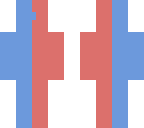 blue and red