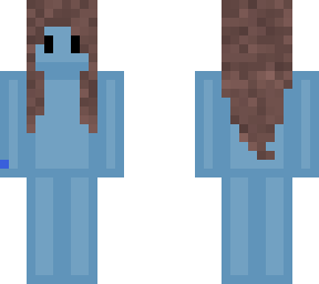 blue blob with luscious hair