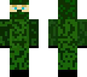 ghillie person