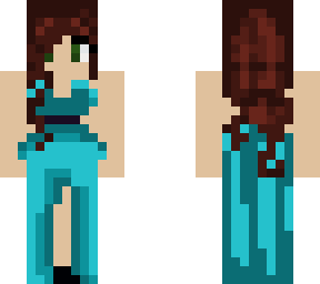 nora cyan gown