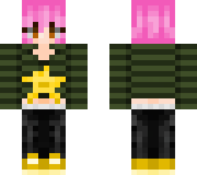 pink haired cutie with star shirt