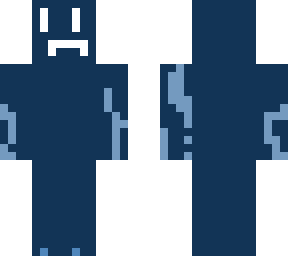 blue frown face