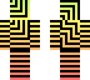 cool mango-colored gradient enigmatic skin