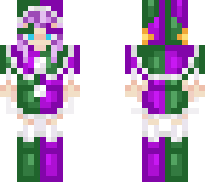 green/purple jester