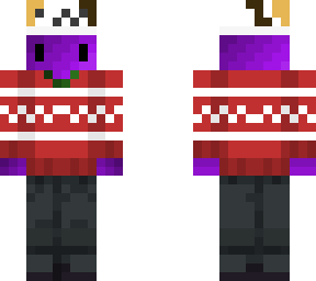 christmas purple guy with cat hat v2