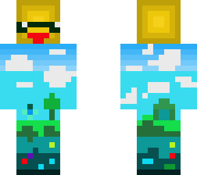 silly minecraft world guy