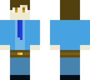 blue suit