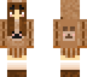 cute teddy girl minecraft skin | aesthetic soft girl bear outfit