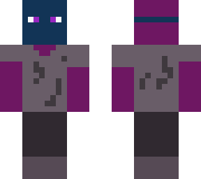 purple man with mask