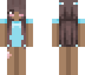 cute egirl skin black girl blue