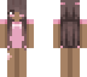 cute egirl skin black girl pink