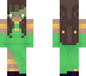 green dress