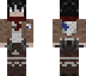 mikasa ackerman (season 1-3, scout regiment no cloak)