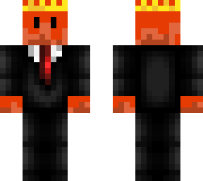 orange in suit