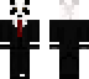 panda with suit