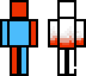 red & blue