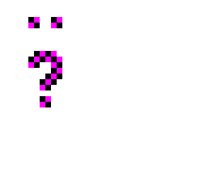 textures corrupted. (@@@@ @@@@)