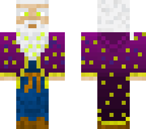 wizard white beard +green pearls