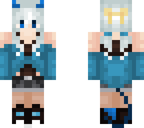 blue demon with shorts and tights  (personal use)