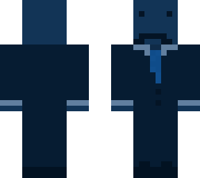 blue suit