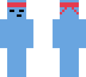 blue bandana skin guy cool mabey