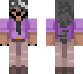 raccoon girl purple