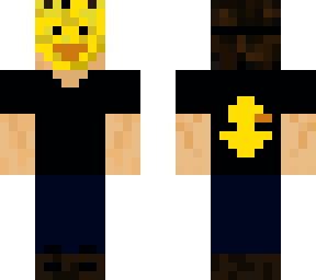 removable duck mask guy