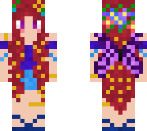 cute longest hair fairy minecraft skin