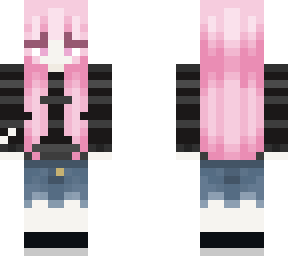 pink hair girl