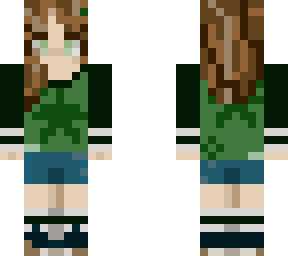 calico hair green grunge