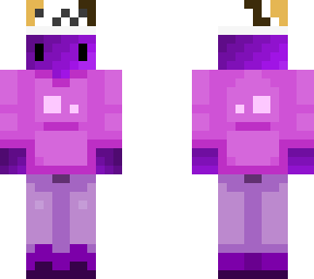 christmas purple guy with cat hat old skin style pink hoodie fix