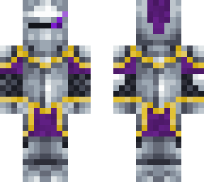 purple gold knight with eye glint