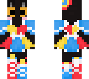 black cat with clown dress