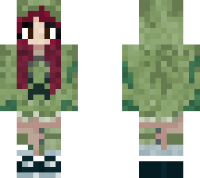 chica con traje de creeper