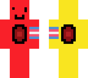 rainbow trans fella! (my oc)