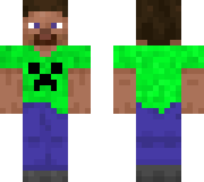 steve whith a creeper t-shirt (new)