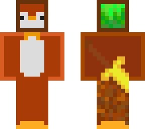 brown penguin skin
